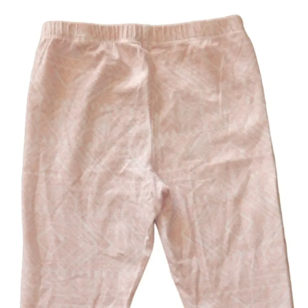 The Children's Place girls medium 7/8 pink white tribal print leggings stretch